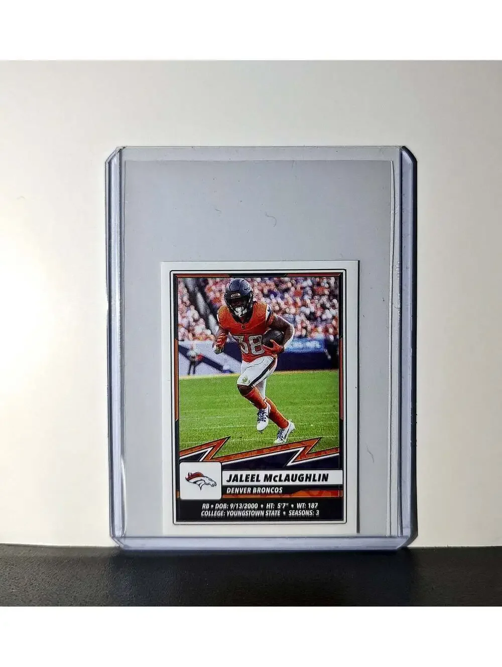 Jaleel McLaughlin 2025 Panini NFL #233 Sticker Denver Broncos